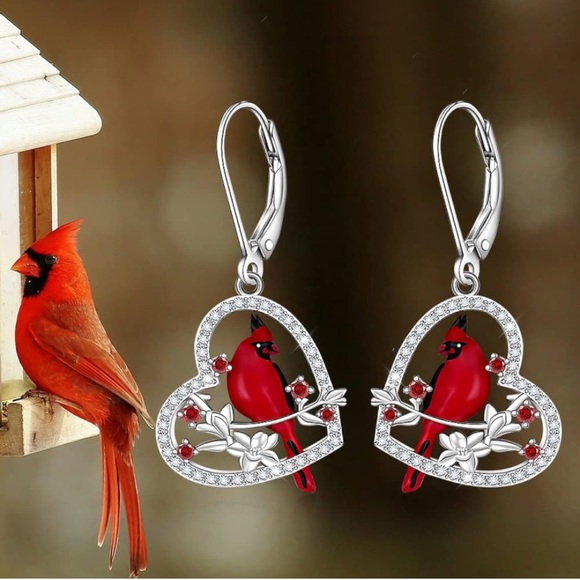 18k Diamond Cardinal Angel Earrings ** LIMITED REMAINING** - Picture 9 of 11